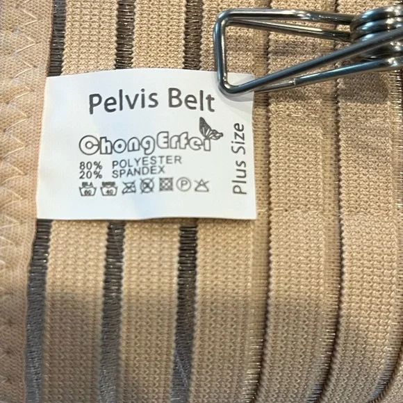 Pelvis Pregnancy Support & Postpartum Beige Belly Band Plus Size - Picture 2 of 6